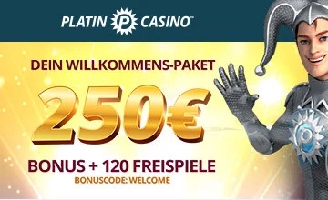 Platin Casino - Jetzt Platin Slot Bonus sichern!