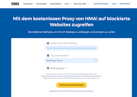 HideMyAss VPN Erfahrungen und Test